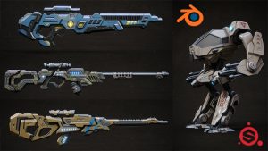 Blender 2.81 – Substance Painter – Sci Fi Asset Creation