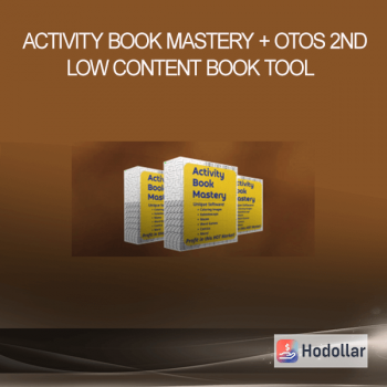 Activity Book Mastery + OTOs – 2nd Low Content Book Tool