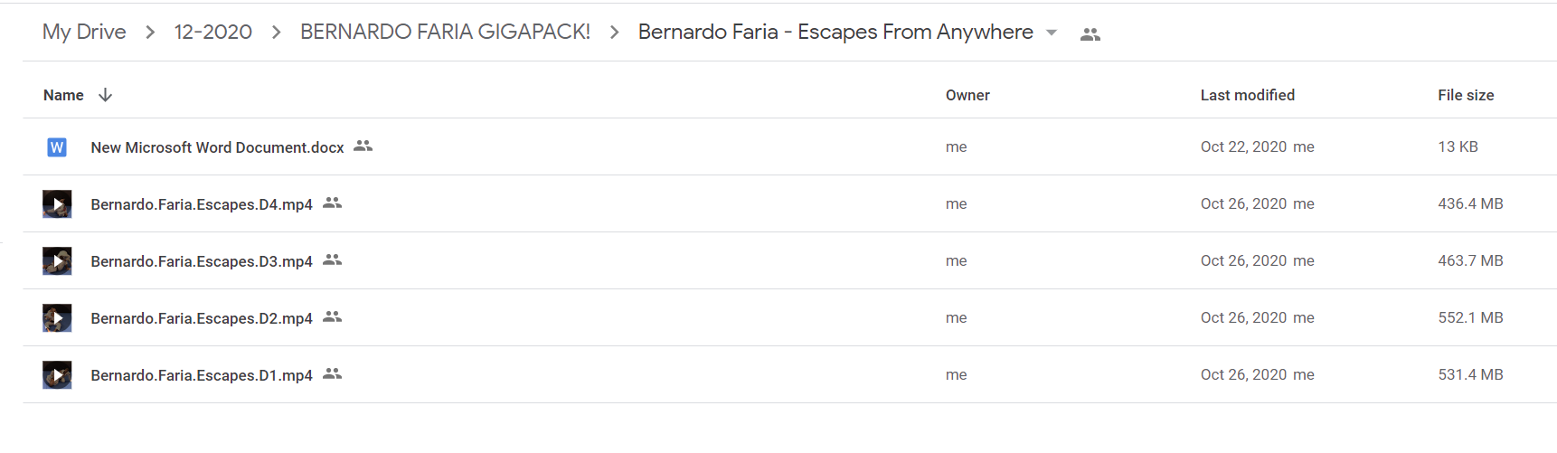 Bernardo Faria - Escapes From Anywhere