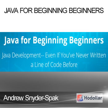 Andrew Snyder-Spak - Java for Beginning Beginners
